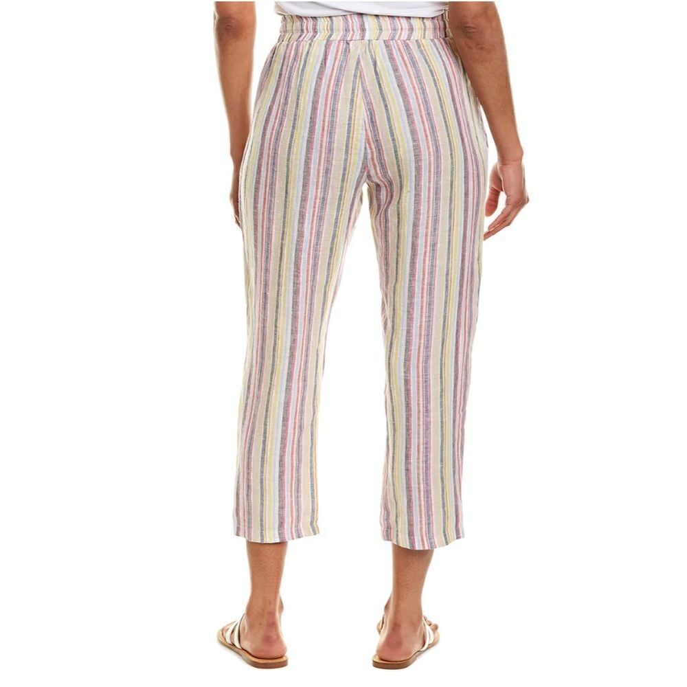 Elan Linen Cropped Pant - Picture 2 of 10